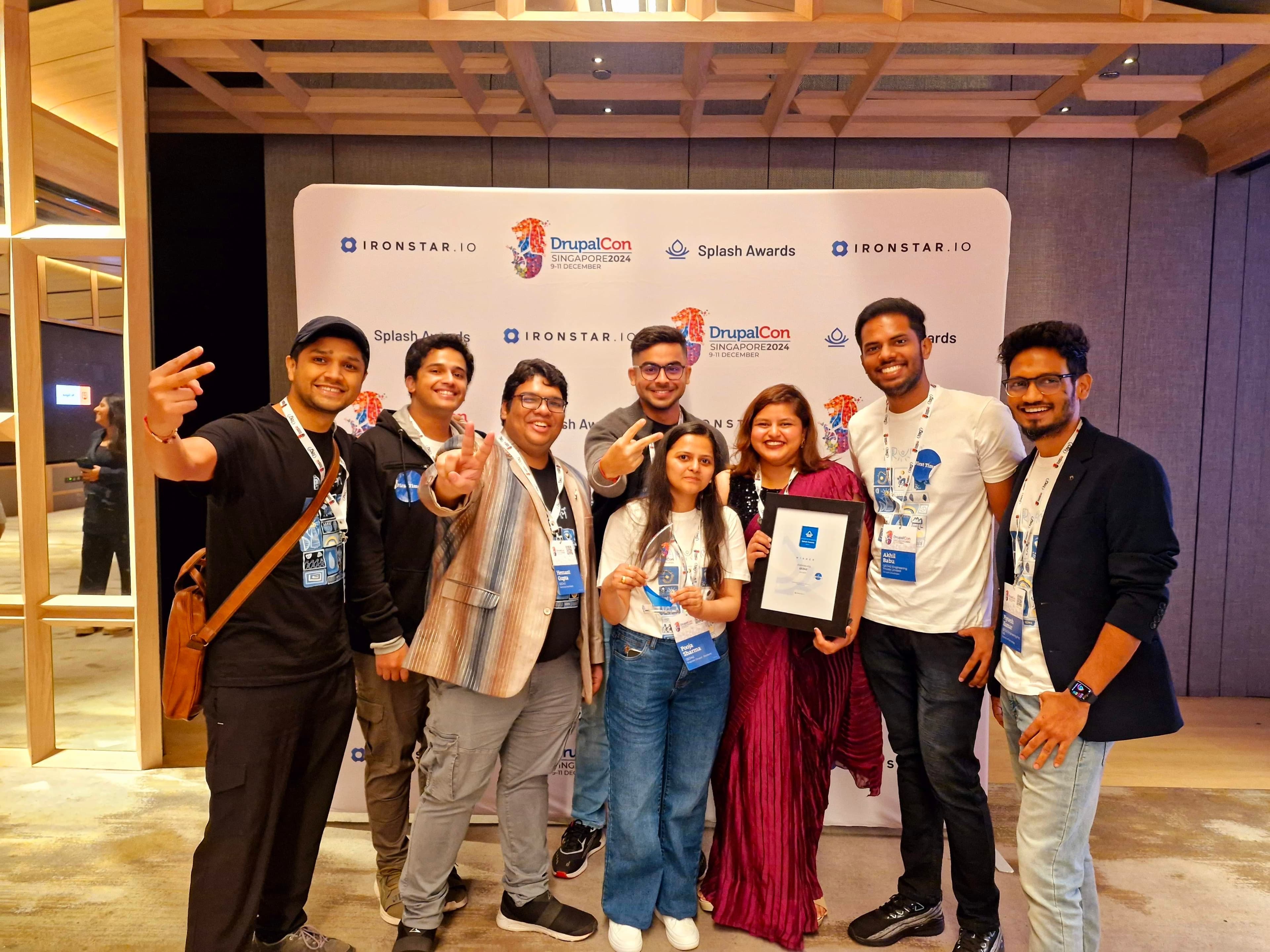 QED42 team At DrupalCon Singapore 2024